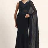 Rosette Flare Drape Saree Namrata Joshipura Online