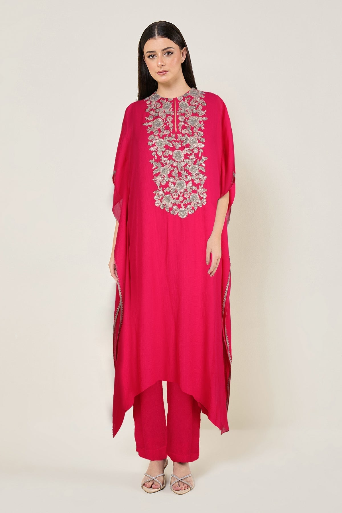 AMARA INTRICATE YOKE KAFTAN WITH PANTS Namrata Joshipura Online