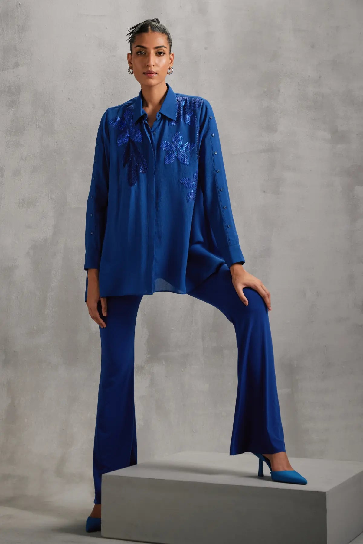 Moonflower minimalist shirt Namrata Joshipura
