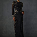 Autumn Fern Side Fringe Gown Namrata Joshipura Online