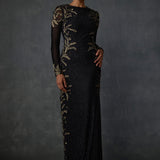 Autumn Fern Side Fringe Gown Namrata Joshipura Online