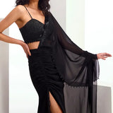 Metallic Cord Drape Saree Namrata Joshipura