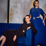 Crystal Square Cut Out Gown Namrata Joshipura