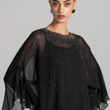 PEARL SHOWER FRILL TUNIC