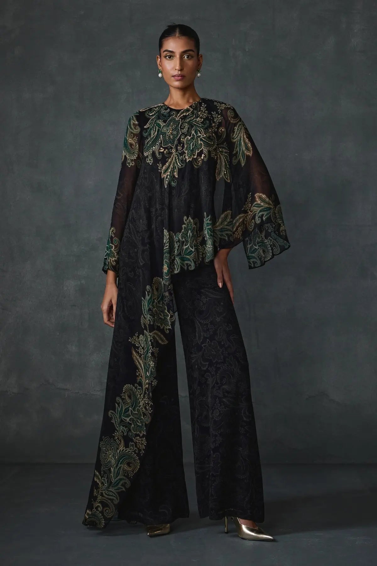 Paisley Cape Style Jumpsuit Namrata Joshipura Online