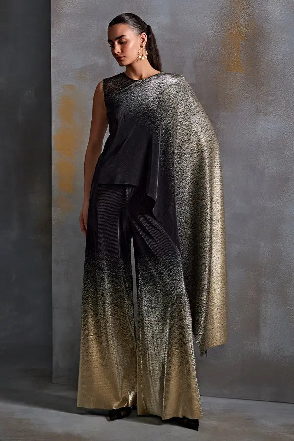 Sunset Fade Cape Jumpsuit Namrata Joshipura