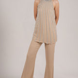 PEARL CASCADE HALTER NECK CO-ORD SET