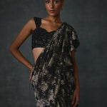 Paillette Foiled Draped Saree Namrata Joshipura Online