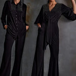 Crystal Square Tie Up Jumpsuit Namrata Joshipura