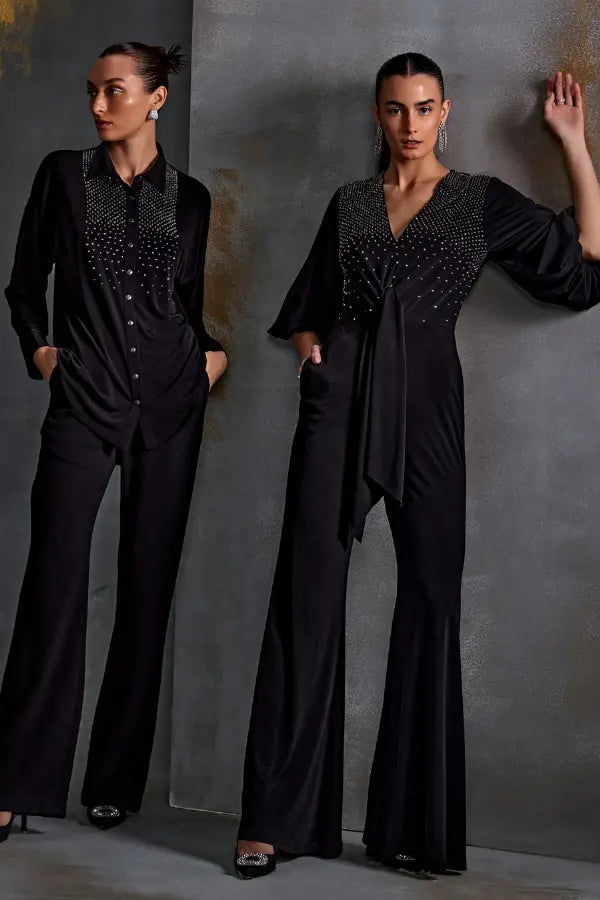 Crystal Square Tie Up Jumpsuit Namrata Joshipura
