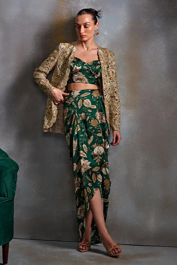 Bell Flower Jacket Set Namrata Joshipura