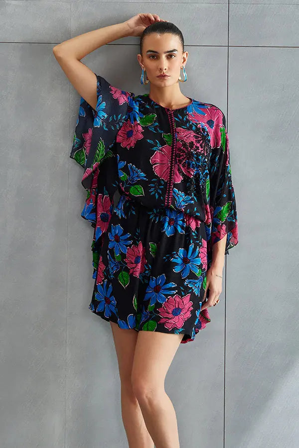 Zinnia Frill Sleeve Romper Namrata Joshipura
