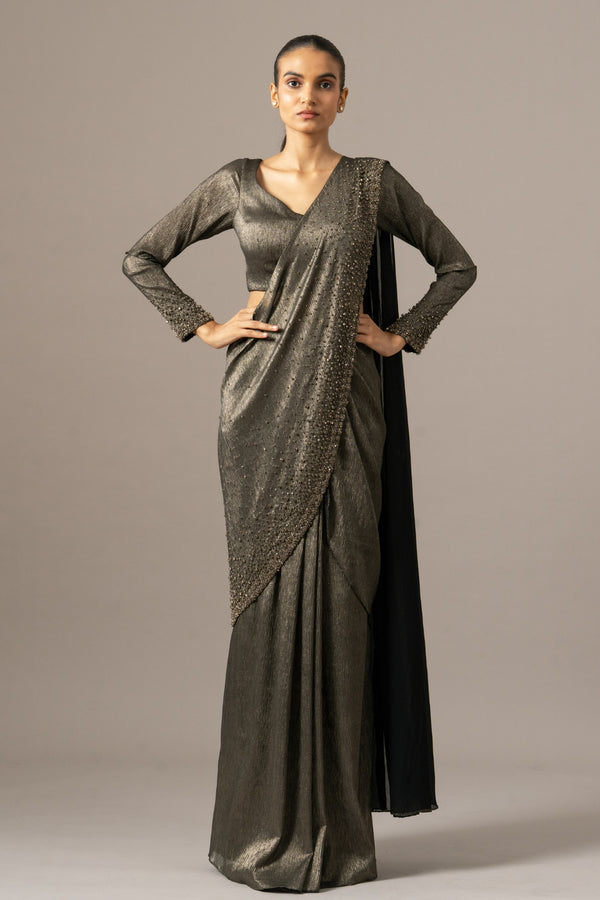STAR GAZE CRUSTED SAREE