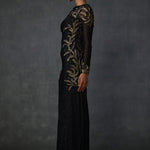 Autumn Fern Side Fringe Gown Namrata Joshipura Online