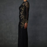 Autumn Fern Side Fringe Gown Namrata Joshipura Online