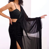 Metallic Cord Drape Saree Namrata Joshipura