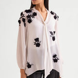 Scrunchy Handkerchief Front Tie Top Namrata Joshipura Online