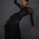 Autumn Fern Side Fringe Gown Namrata Joshipura Online