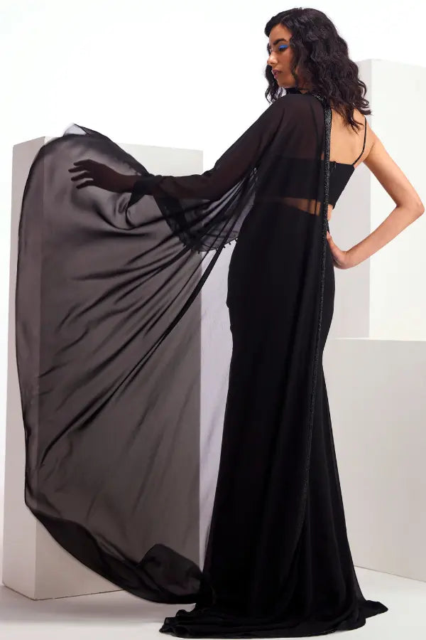 Metallic Cord Drape Saree Namrata Joshipura