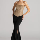 PEARL DROP CORSET WITH SKIRT