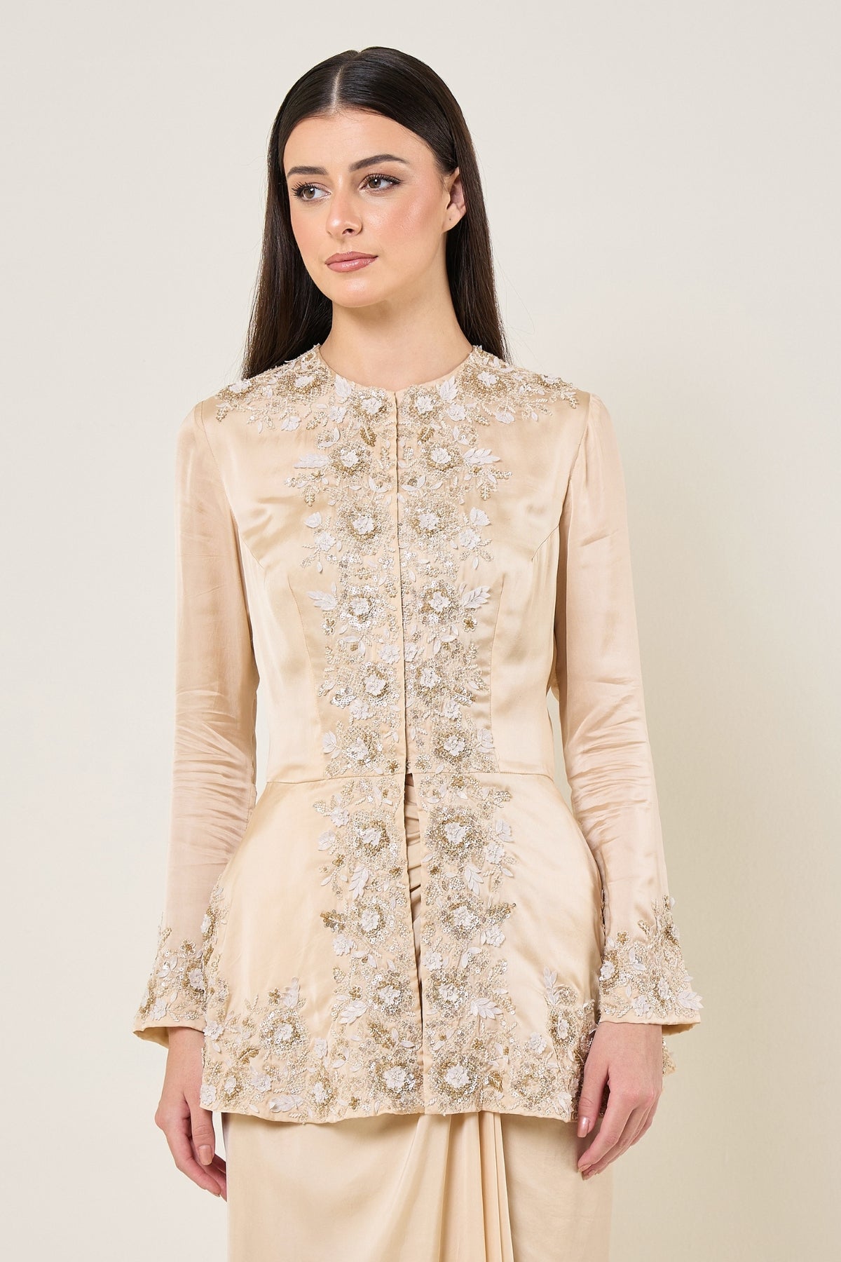 Amara Intricate Jacket With Drape Skirt Namrata Joshipura Online