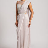 PEARL CASCADE DRAPED SAREE