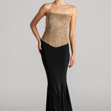 PEARL DROP CORSET WITH SKIRT
