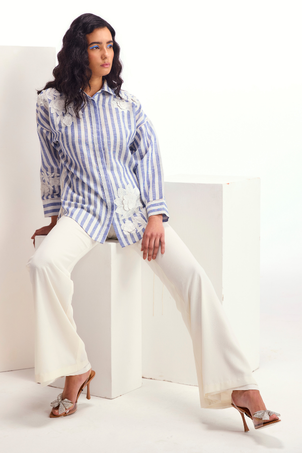 Dahlia Stripes Boxy Shirt