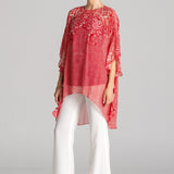 PAISLEY WAVES FRILL TUNIC