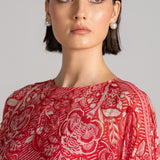 PAISLEY WAVES FRILL TUNIC