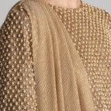 PEARL DROP BOXY BLOUSE DRAPED SAREE