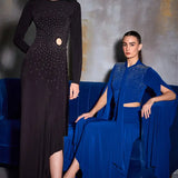 Crystal Square Cut Out Gown Namrata Joshipura