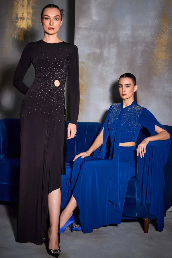 Crystal Square Cut Out Gown Namrata Joshipura