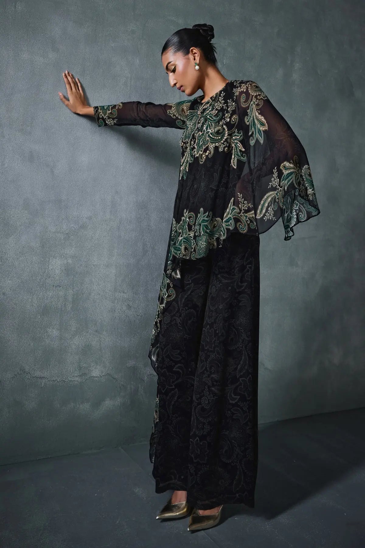 Paisley Cape Style Jumpsuit Namrata Joshipura Online