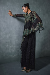 Paisley Cape Style Jumpsuit