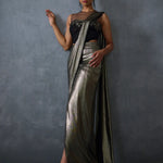 Lattice Corset Foil Saree Namrata Joshipura Online