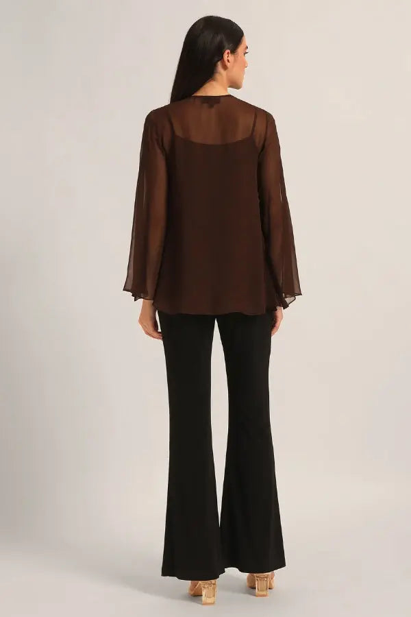 MIDNIGHT BLOOM DOUBLE LAYER TOP Namrata Joshipura Online