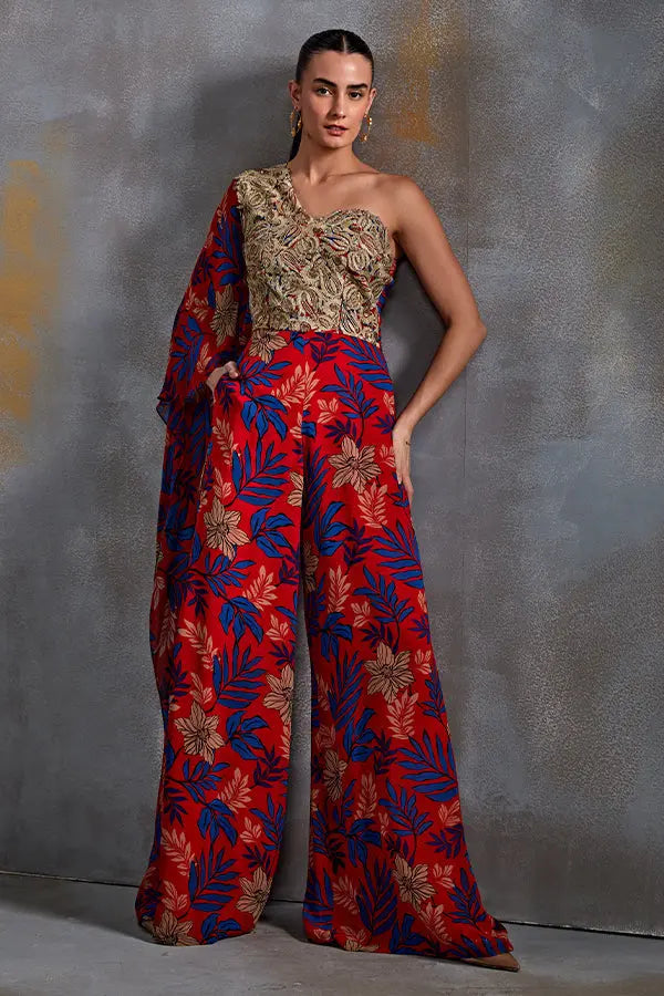 Willow One Off Shoulder Jumpsuit Namrata Joshipura