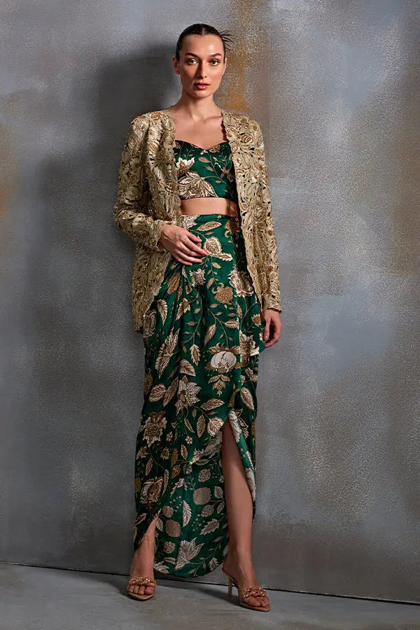 Bell Flower Jacket Set Namrata Joshipura