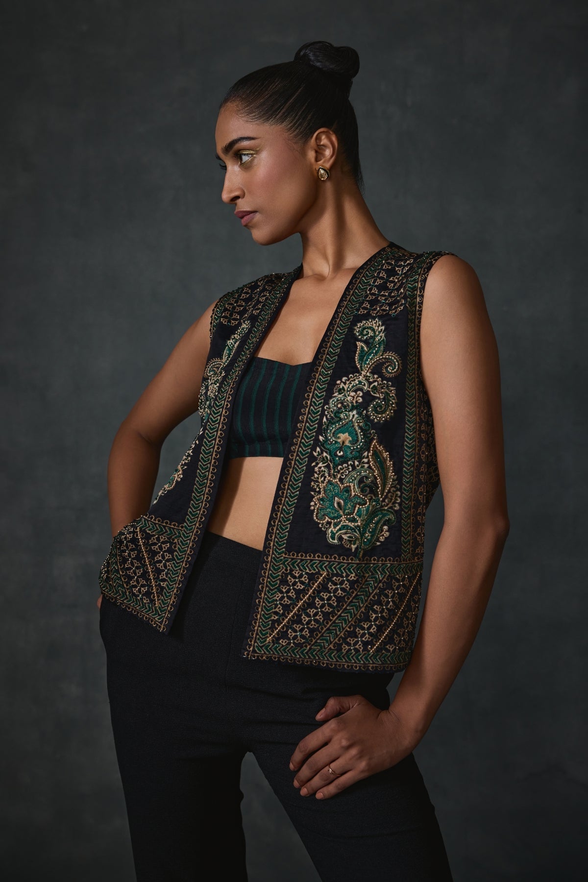 Paisley Open Jacket Namrata Joshipura Online