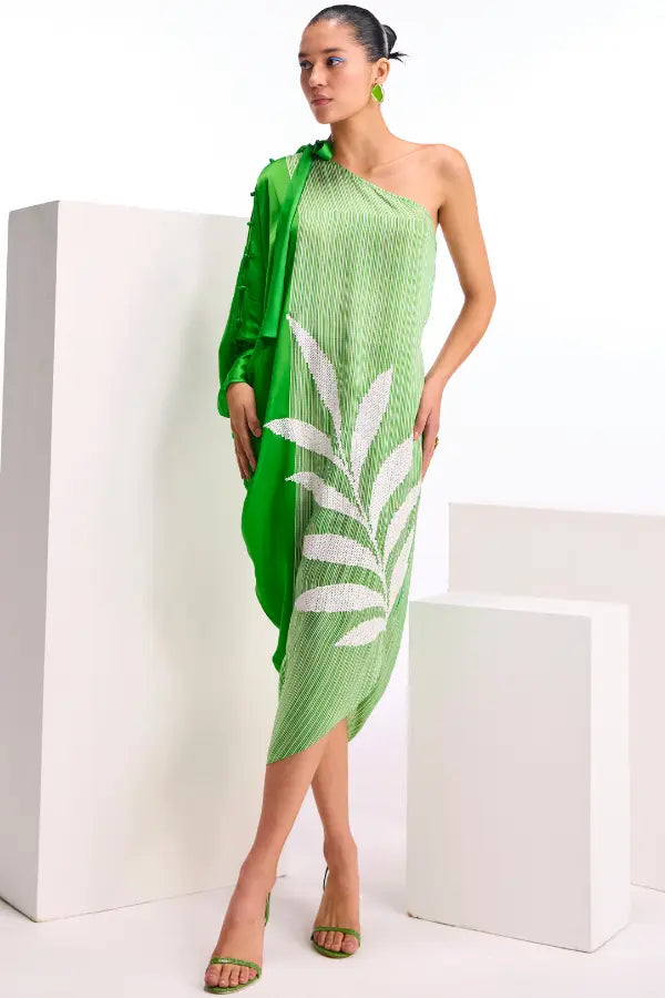 Seinna Stripes Off Shoulder Dress Namrata Joshipura