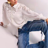 Annes Lace Cutwork Top Namrata Joshipura