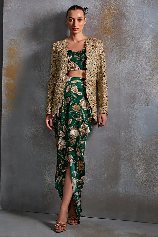 Bell Flower Jacket Set Namrata Joshipura