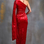 Autumn Fern Velvet Gown Namrata Joshipura