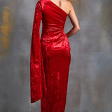 Autumn Fern Velvet Gown Namrata Joshipura