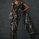 Paillette Foiled Draped Saree Namrata Joshipura Online