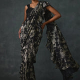 Paillette Foiled Draped Saree Namrata Joshipura Online