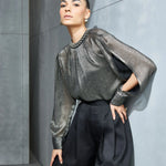 Pearl Drop Split Sleeve Top Namrata Joshipura