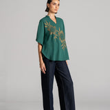 GALAXY FLOWER BAT WING TOP