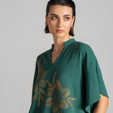 GALAXY FLOWER BAT WING TOP